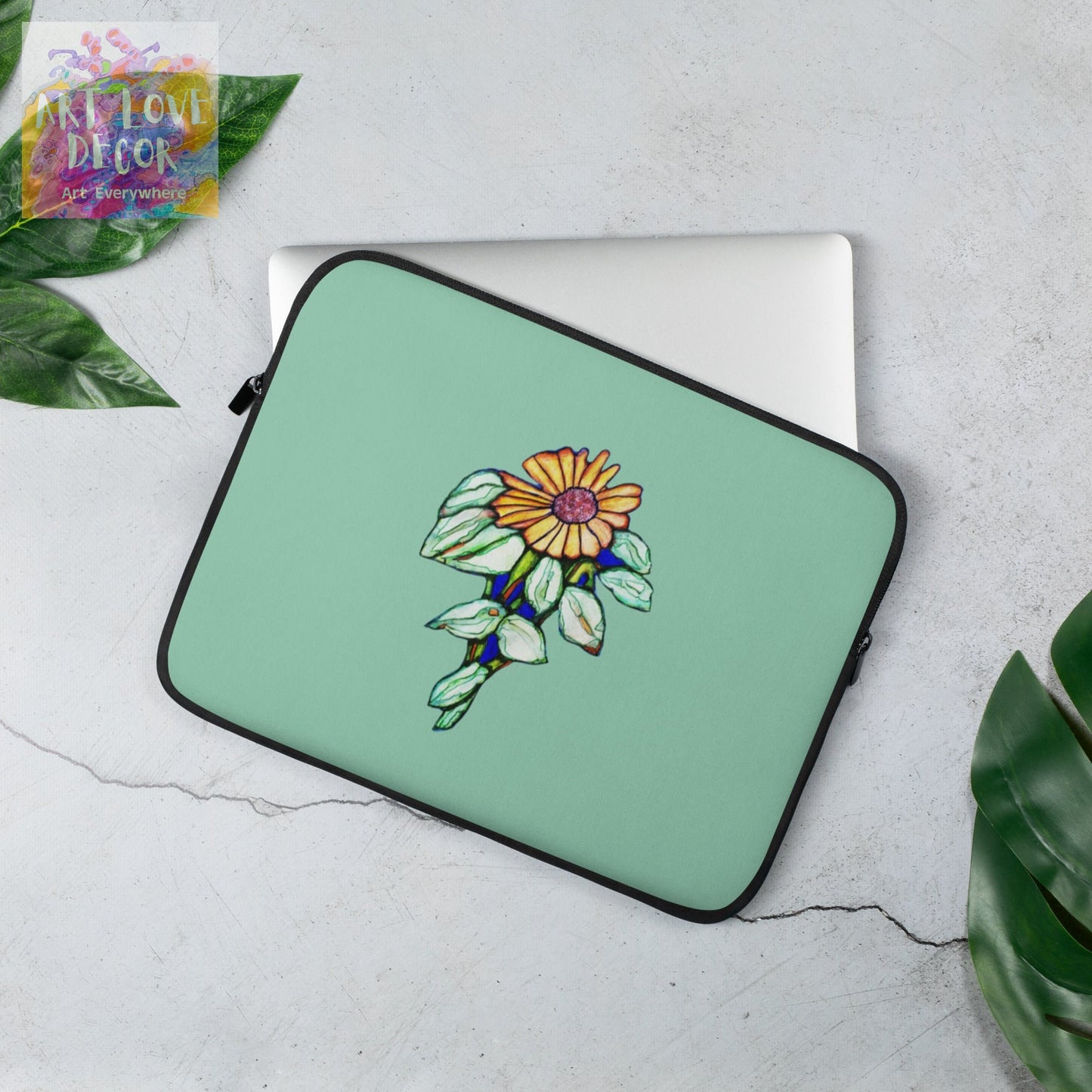 Single Flower Laptop Sleeve