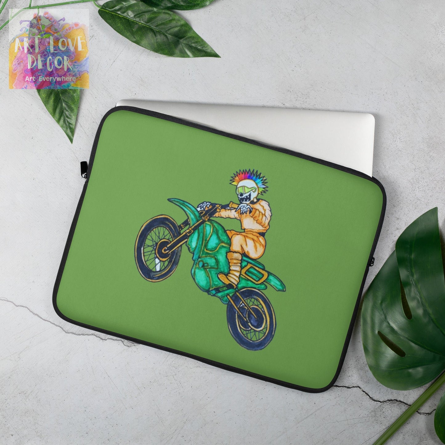 Bikerbones Mohawk Laptop Sleeve