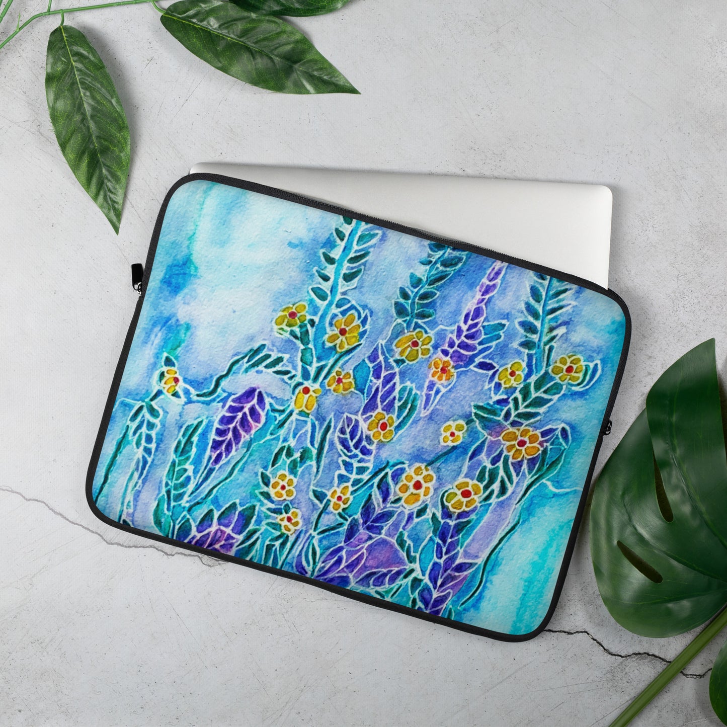Frost Flowers Laptop Sleeve