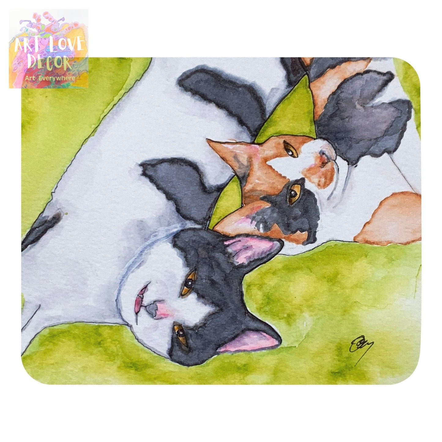 Cat Best Friends mouse pad