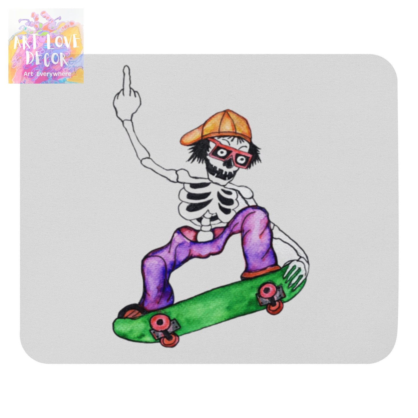Skaterbones Flip Off Mouse pad
