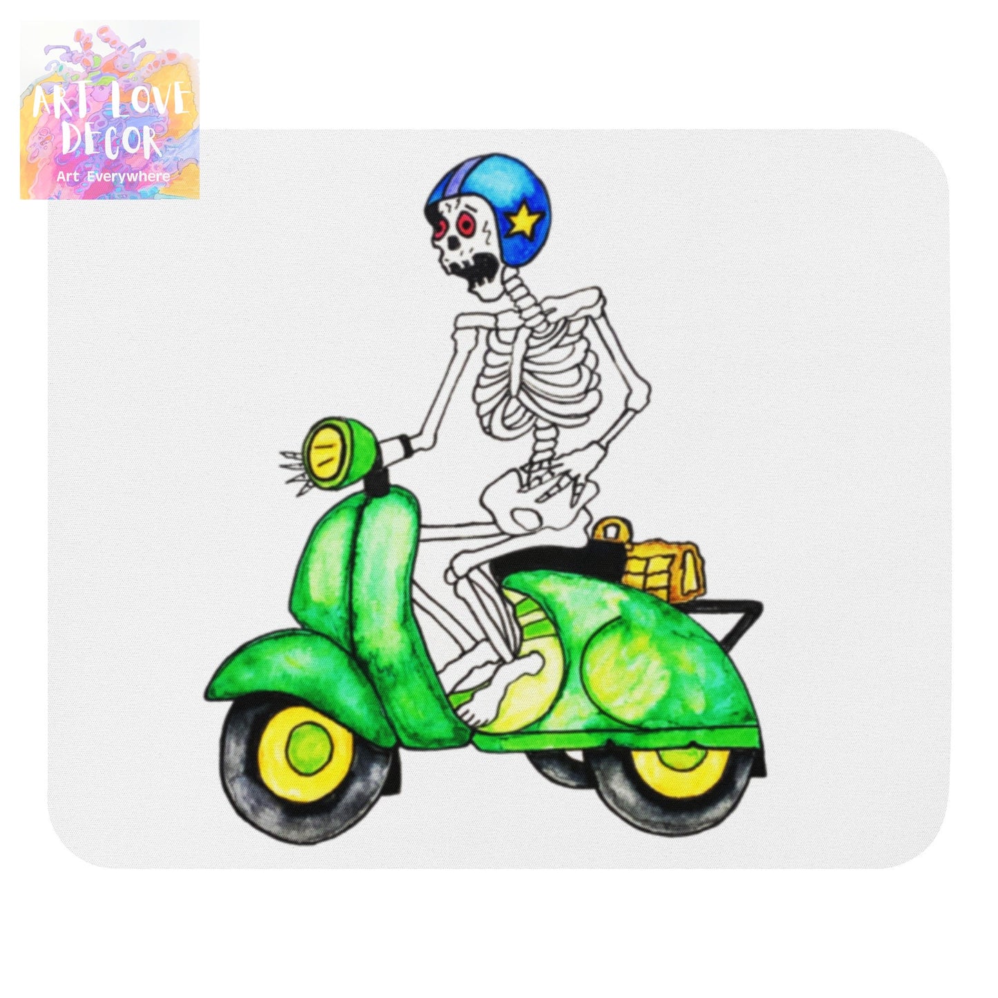 Bikerbones Vespa Mouse pad