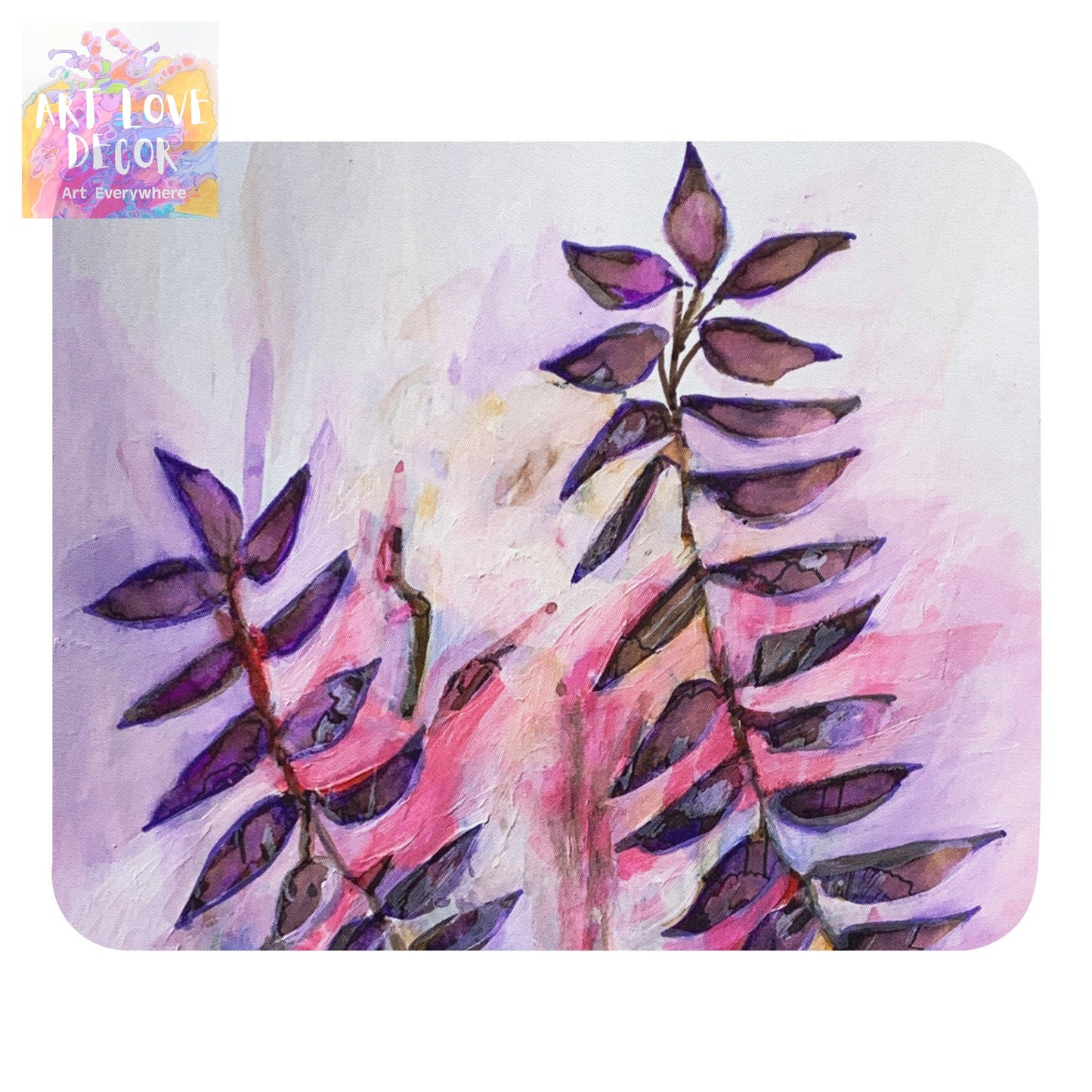 Light Rain Leaves Mouse pad