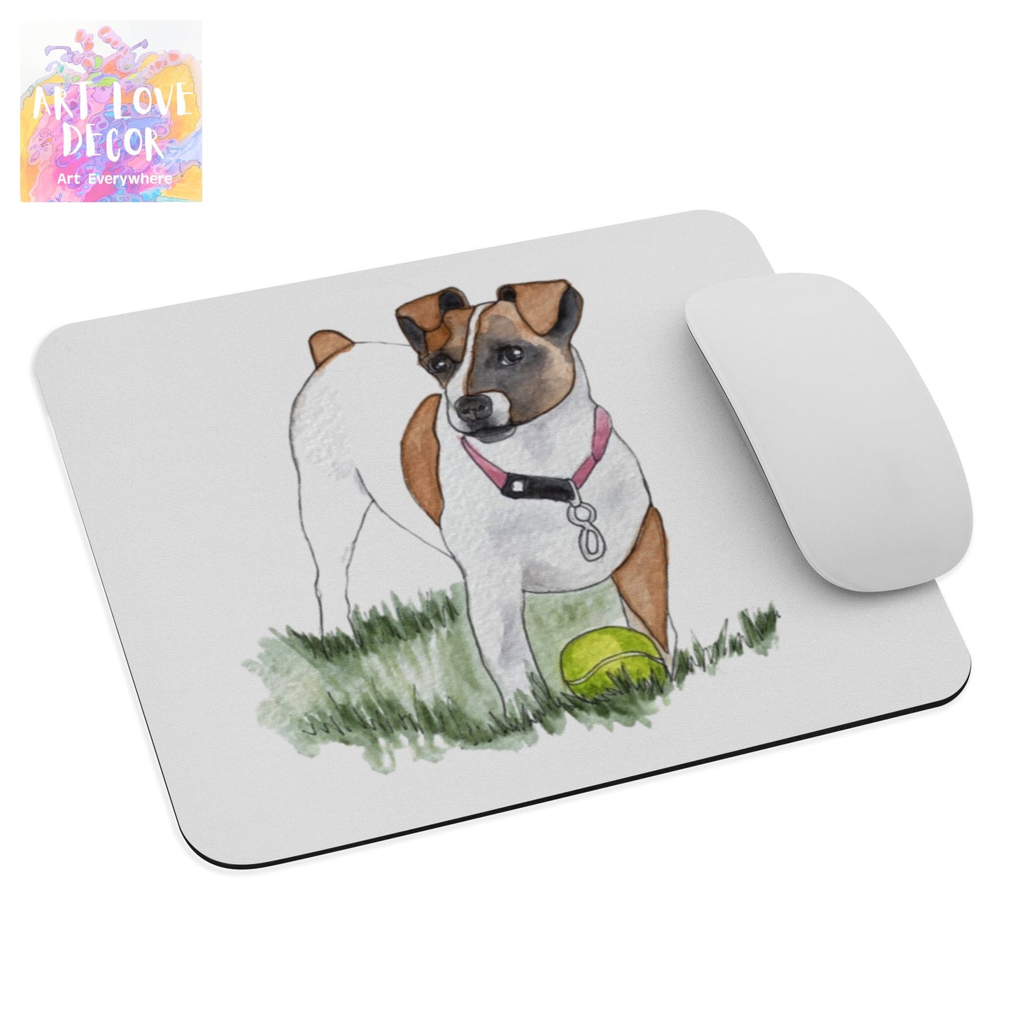 Dog & Ball Mouse pad
