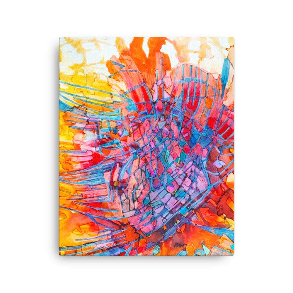 Fire Pit Abstract canvas print unframed - Art Love Decor