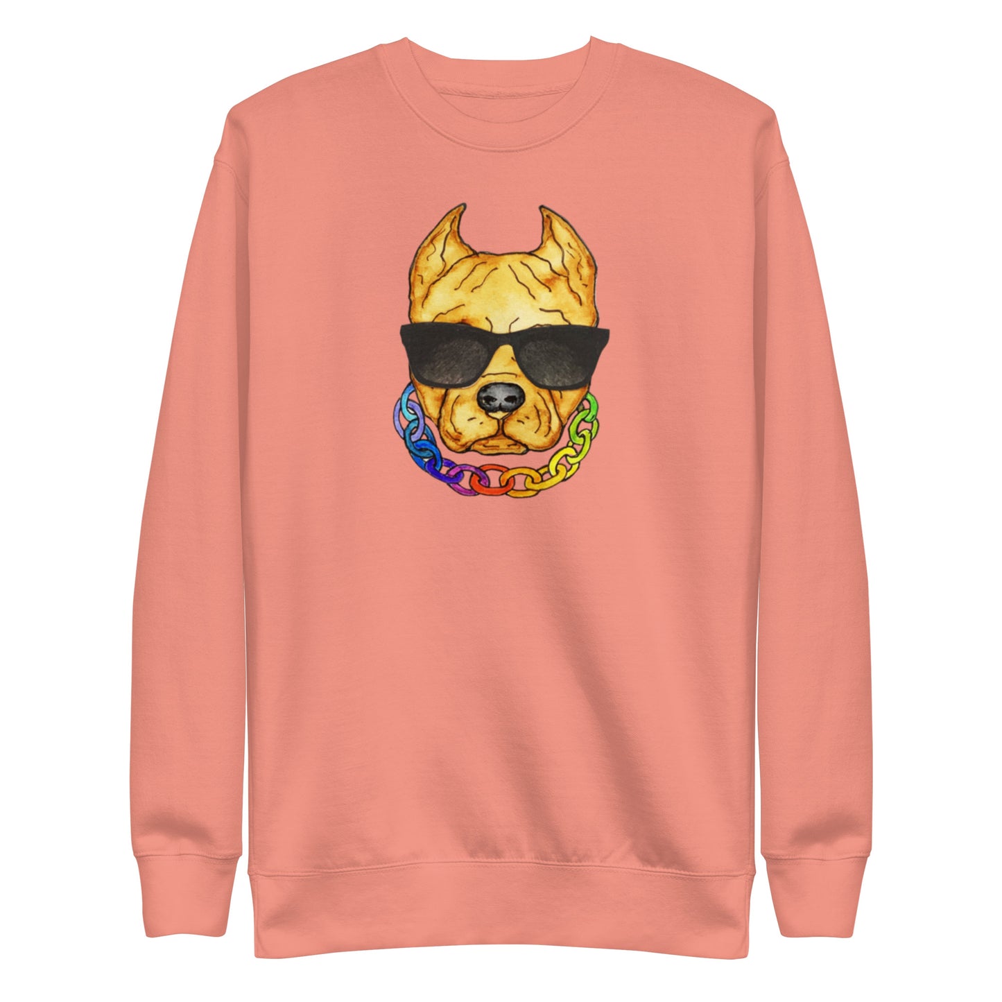 Pit Bull Shades Dog Sweatshirt
