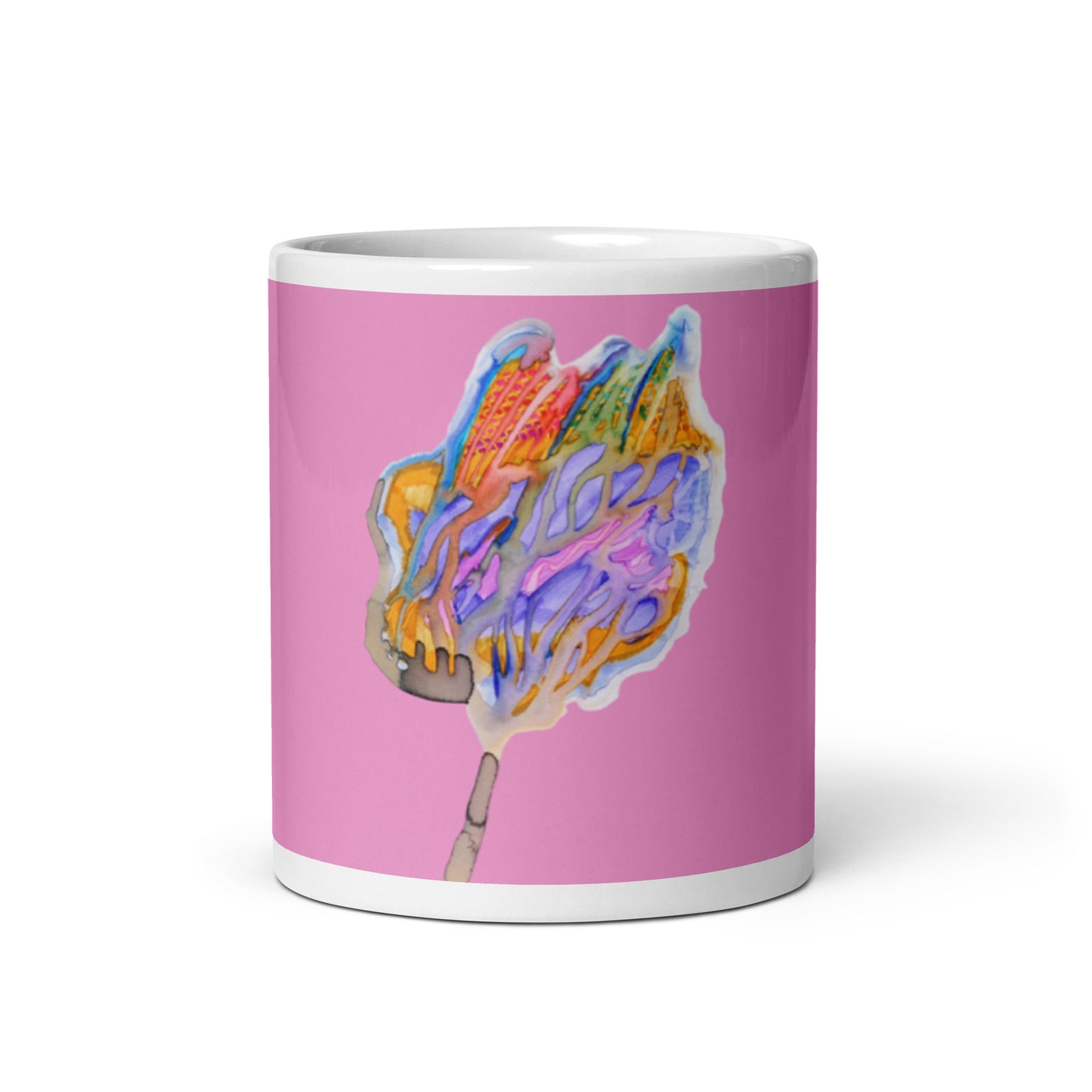 Wishing Tree pink glossy mug - Art Love Decor