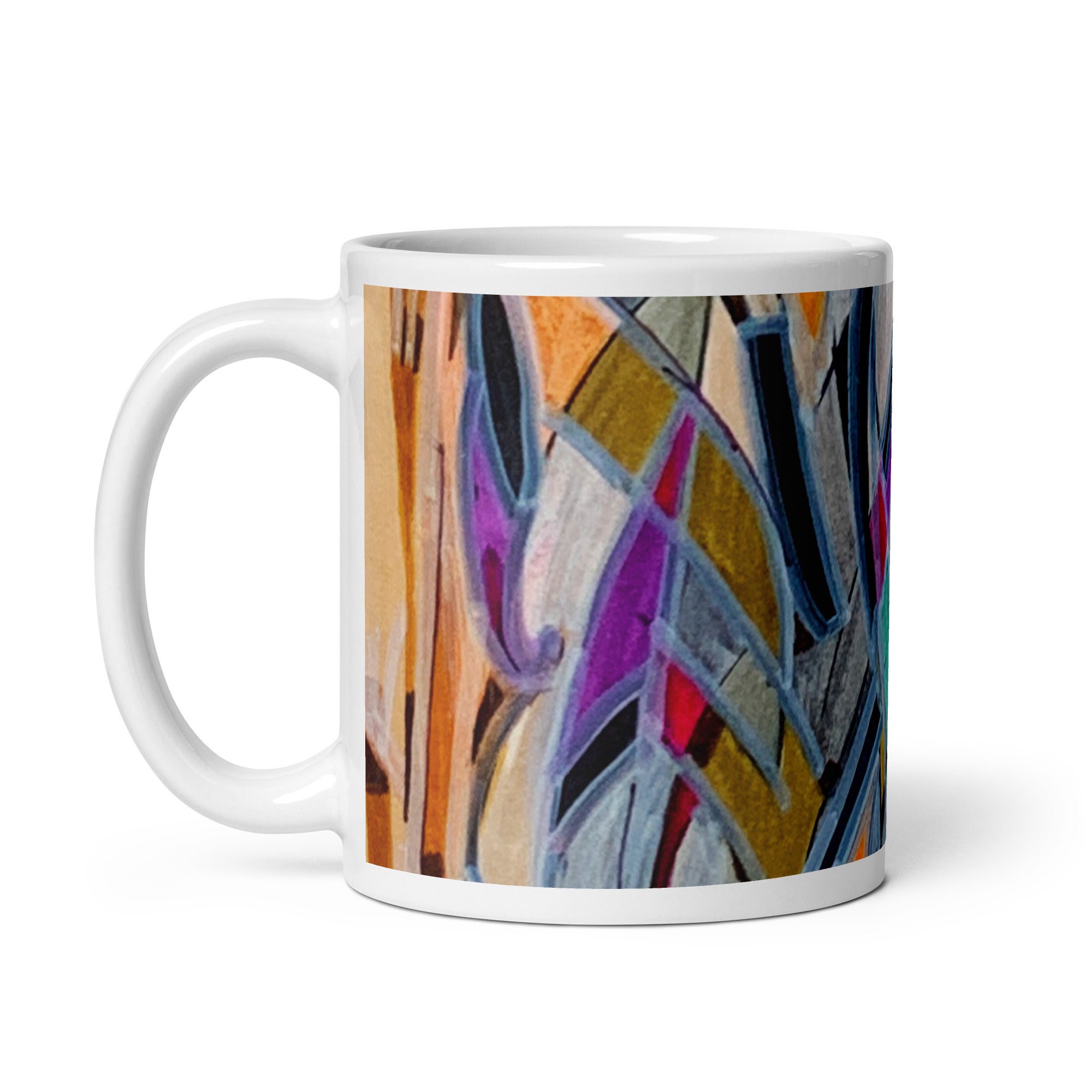 Sydney Opera Abstract White glossy mug - Art Love Decor