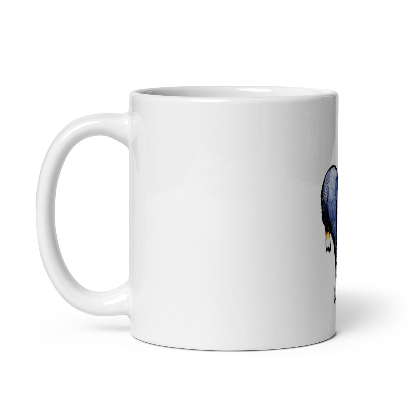 Corgi Dog White glossy mug
