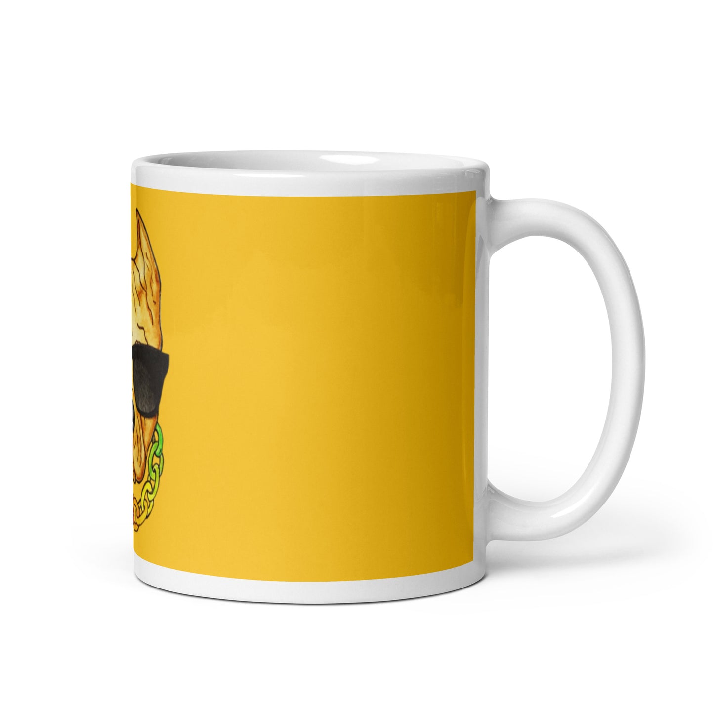 Pit Bull Dog Shades White glossy mug