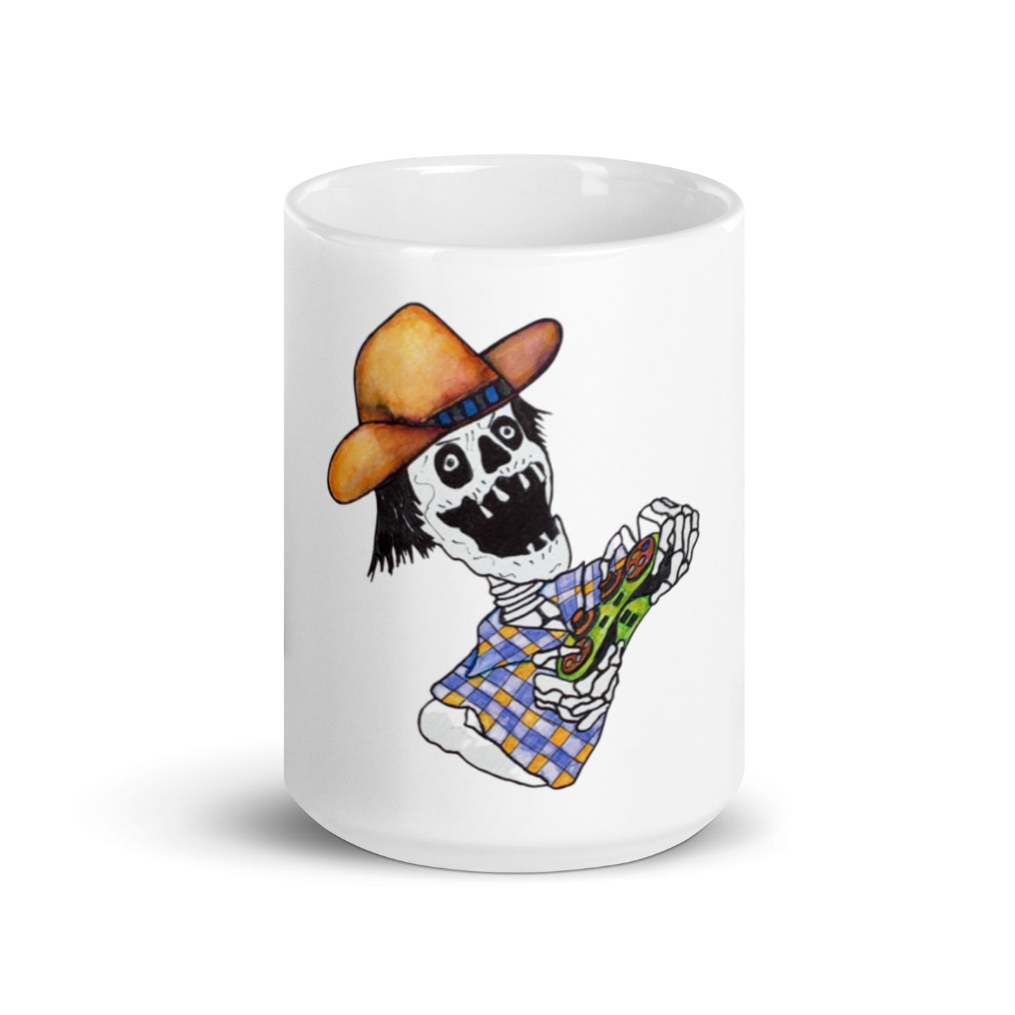 Gamerbones Cowboy White Glossy Mug