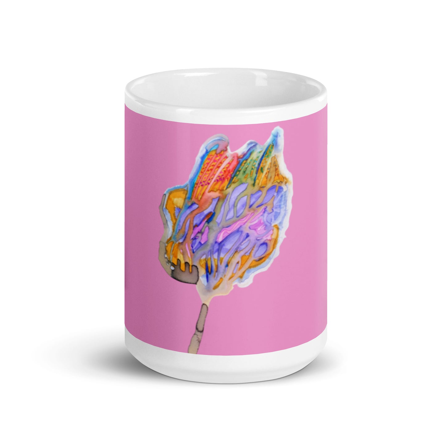 Wishing Tree pink glossy mug - Art Love Decor