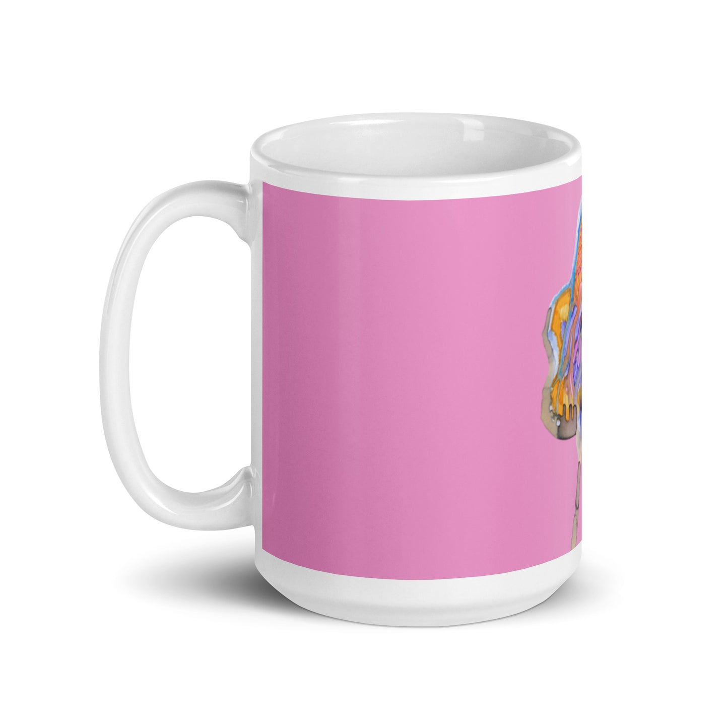 Wishing Tree pink glossy mug - Art Love Decor