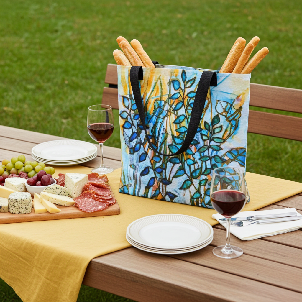 Sunset Leaves Tote bag