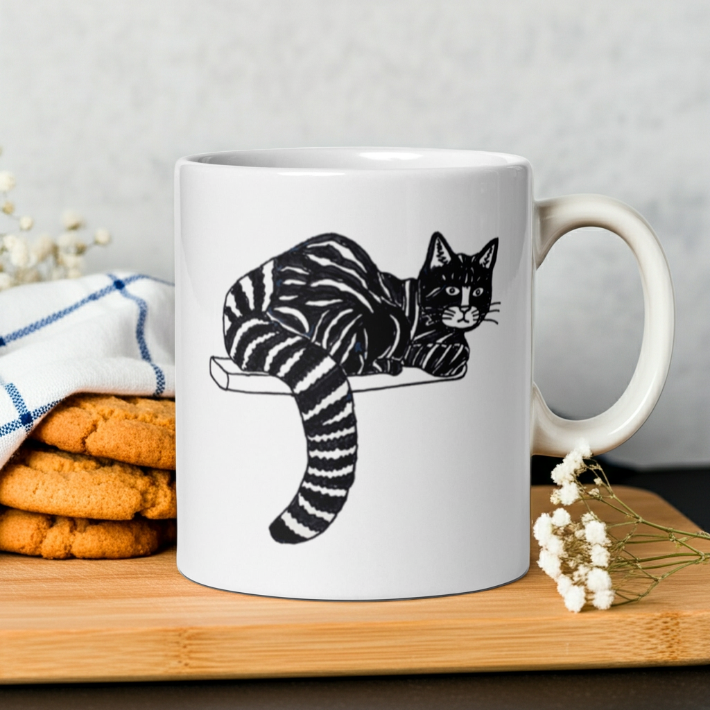 Striped Cat Mug