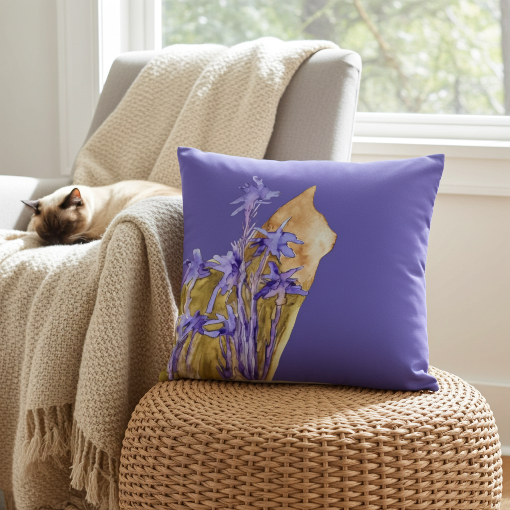 Cat Profile Pillow