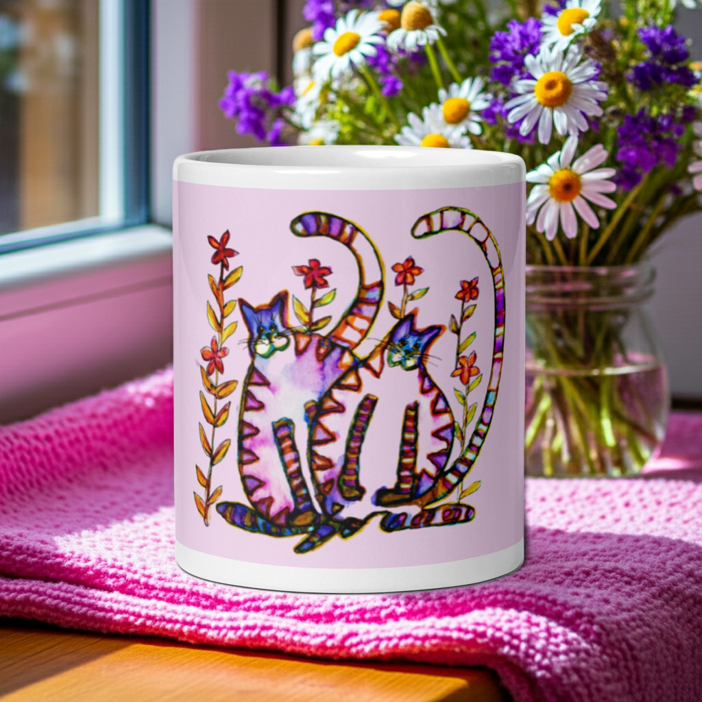 Two Cats Mug