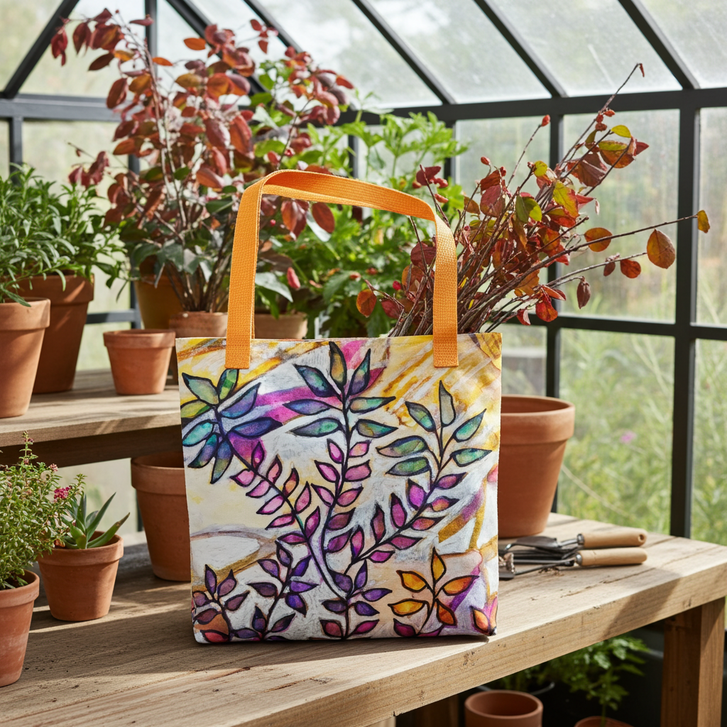 White Creek Leaves Tote bag
