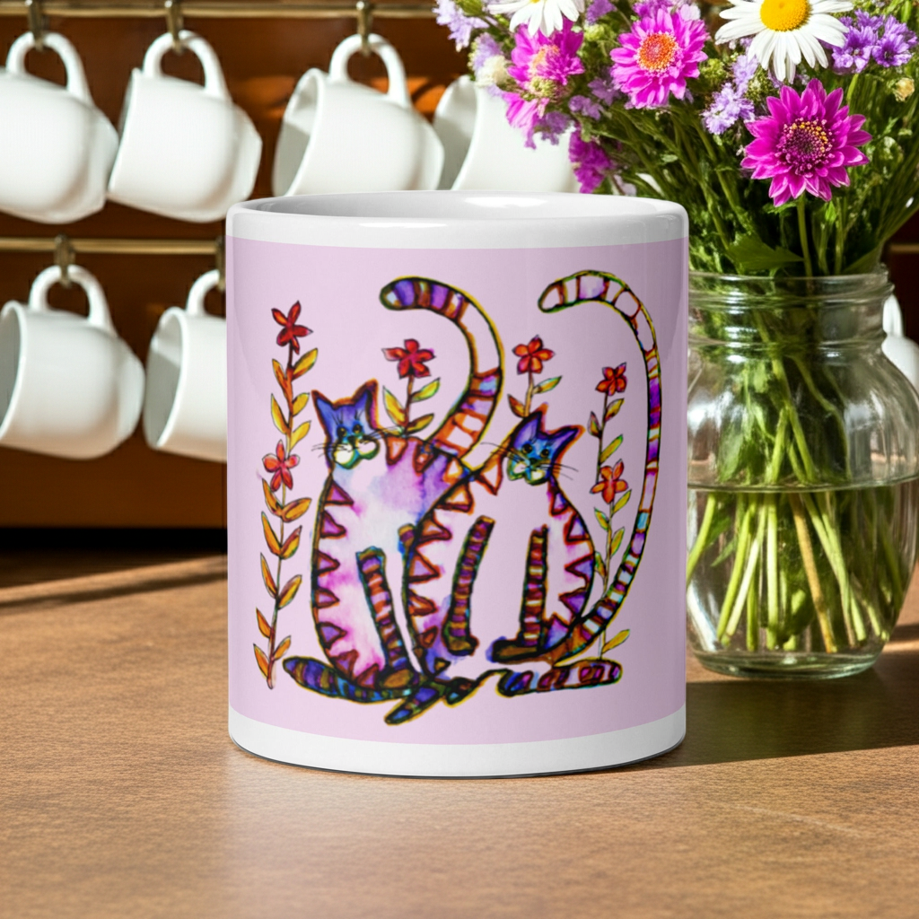 Two Cats Mug