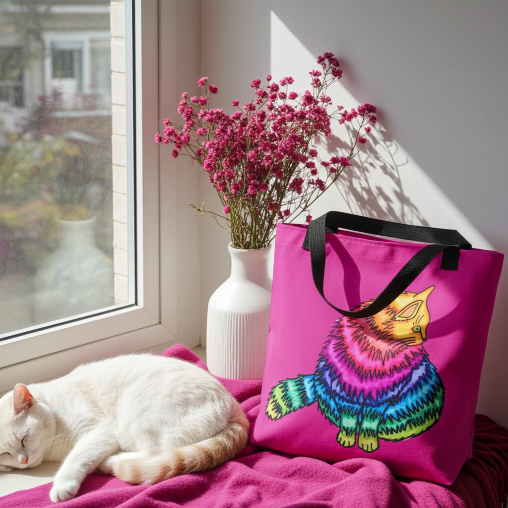 Rainbow Cat Tote bag