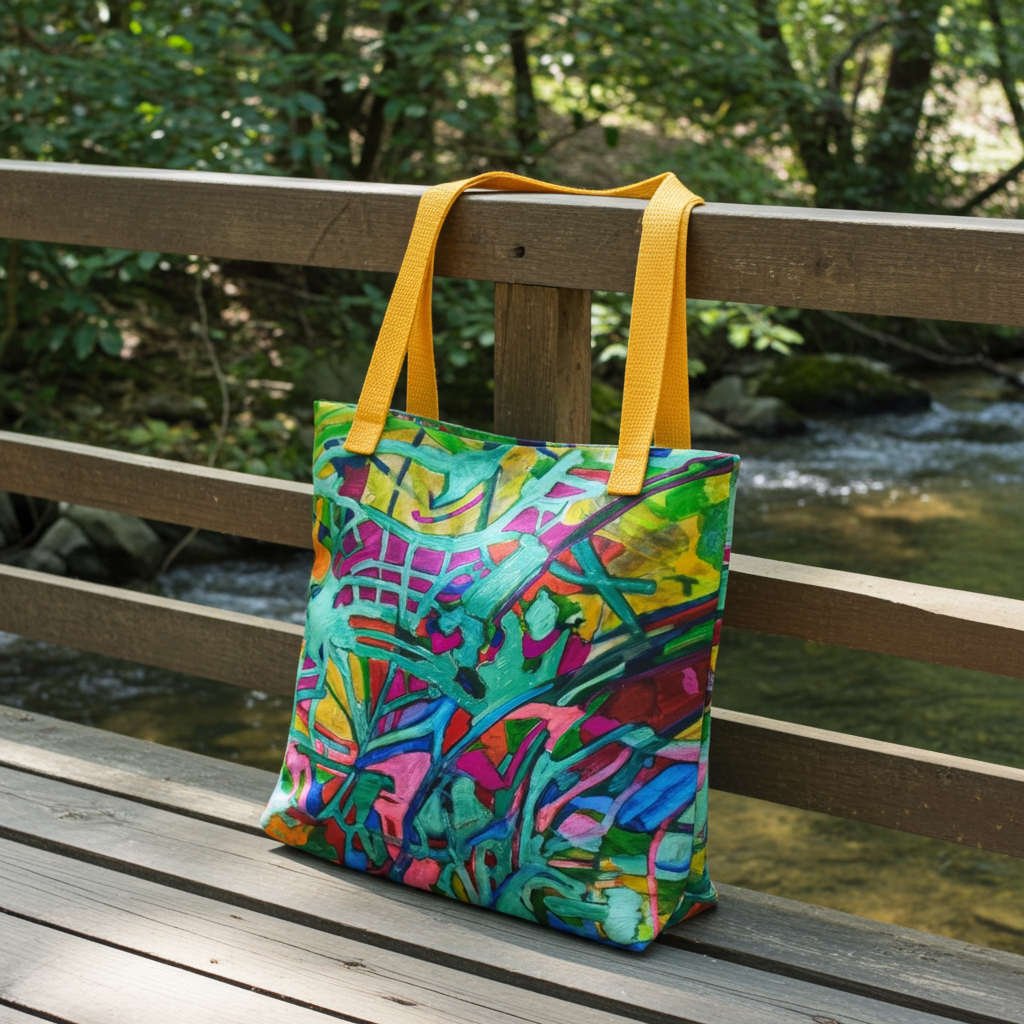 Overgrown Bridge Tote Bag