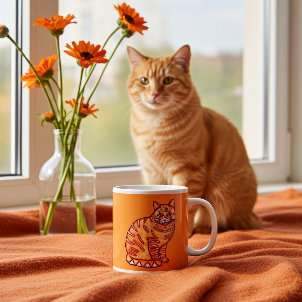 Orange Tabby Cat Mug