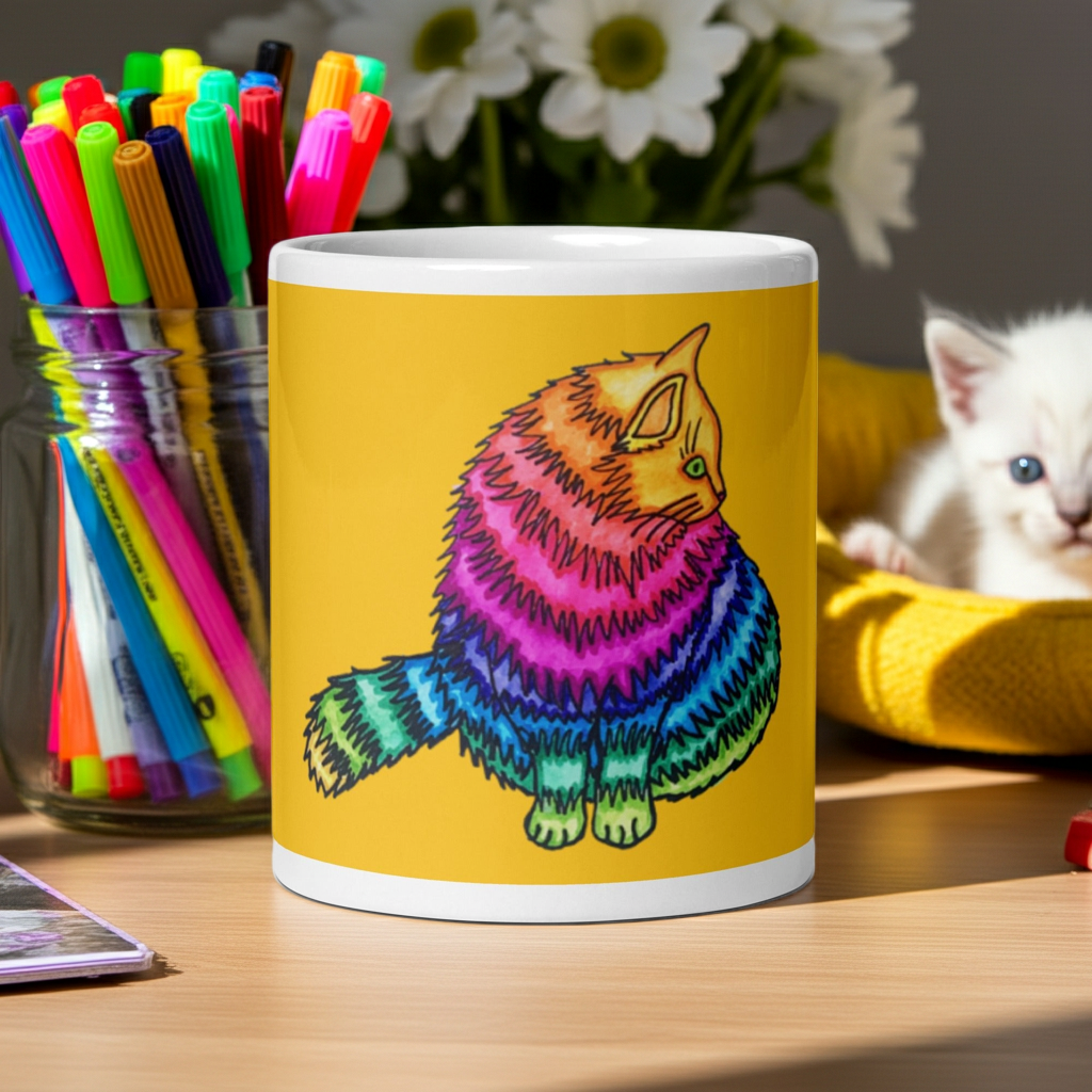 Rainbow Cat Mug
