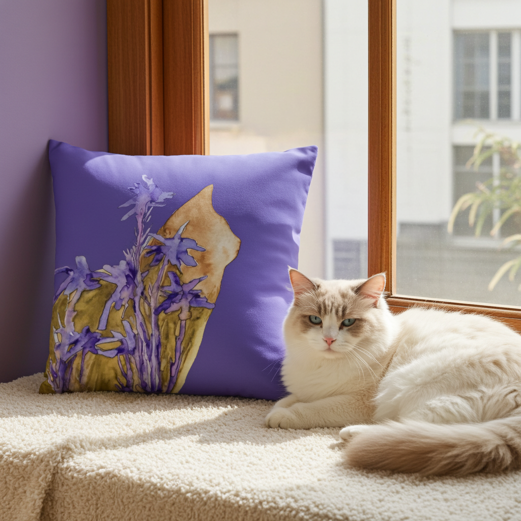 Cat Profile Pillow