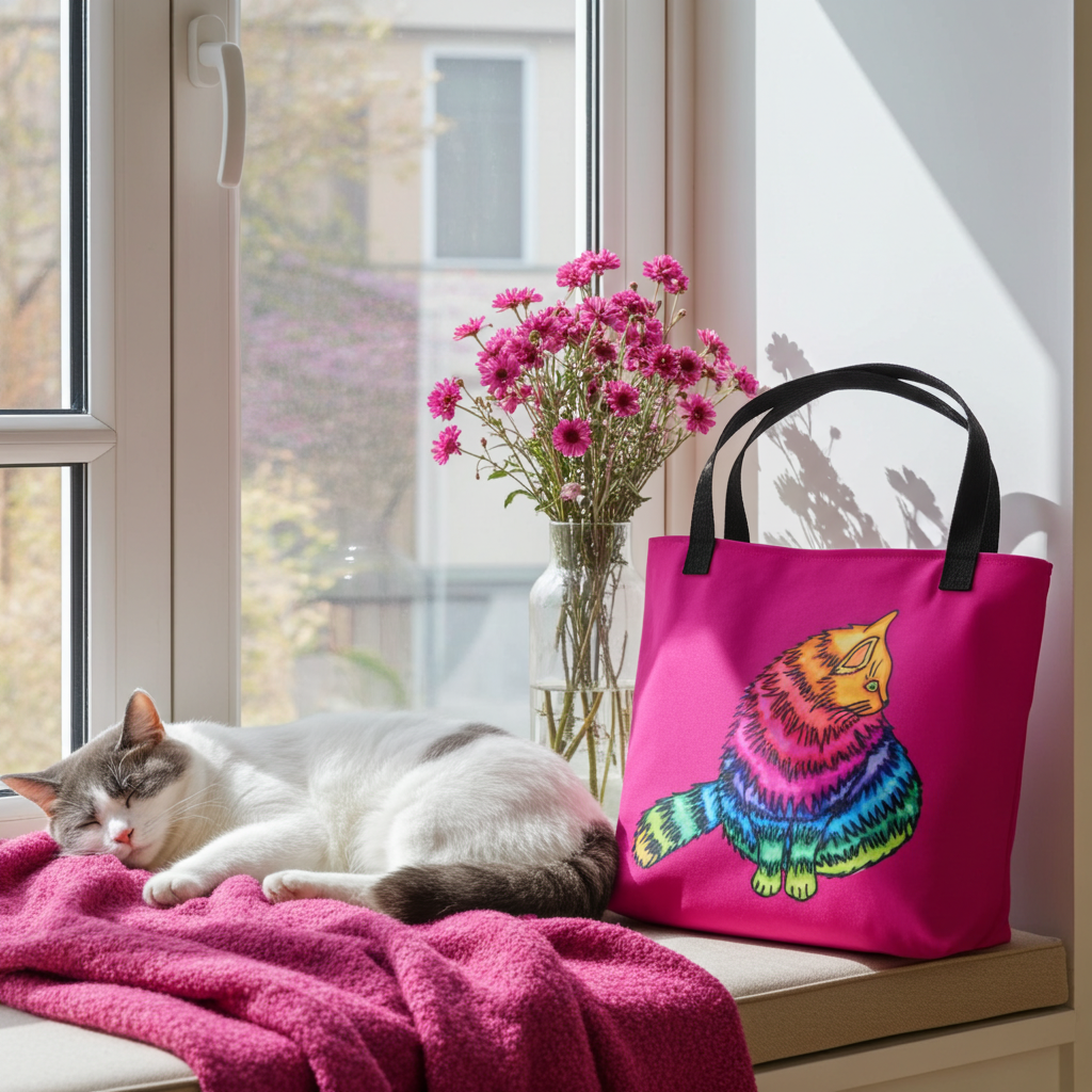 Rainbow Cat Tote bag