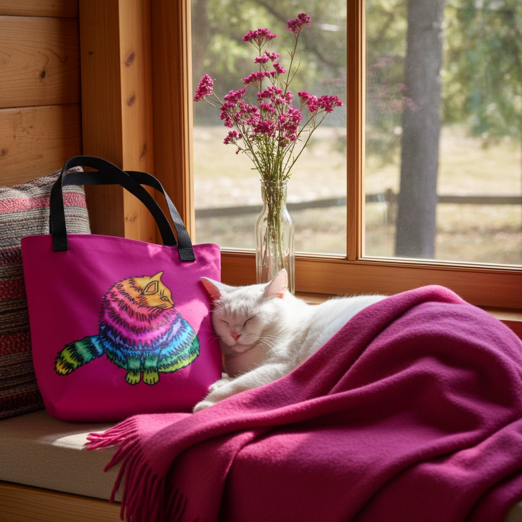 Rainbow Cat Tote bag