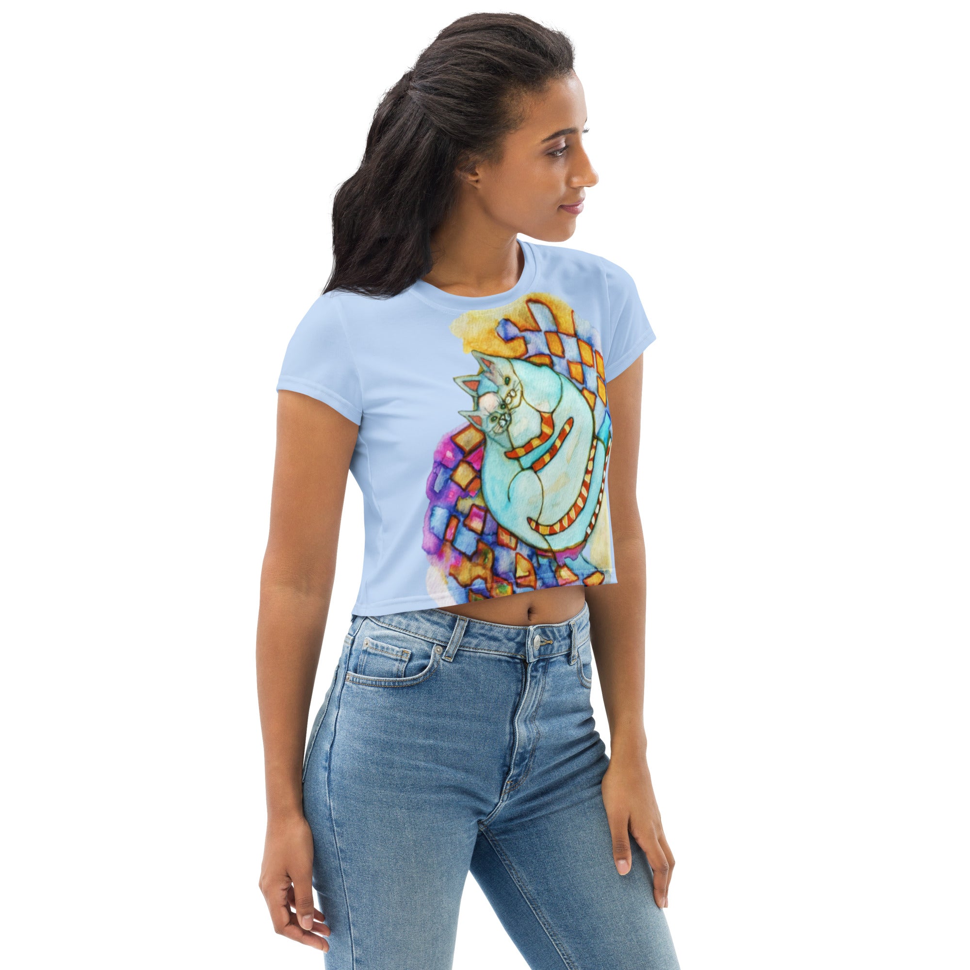 Cuddle Cats Crop T-shirt