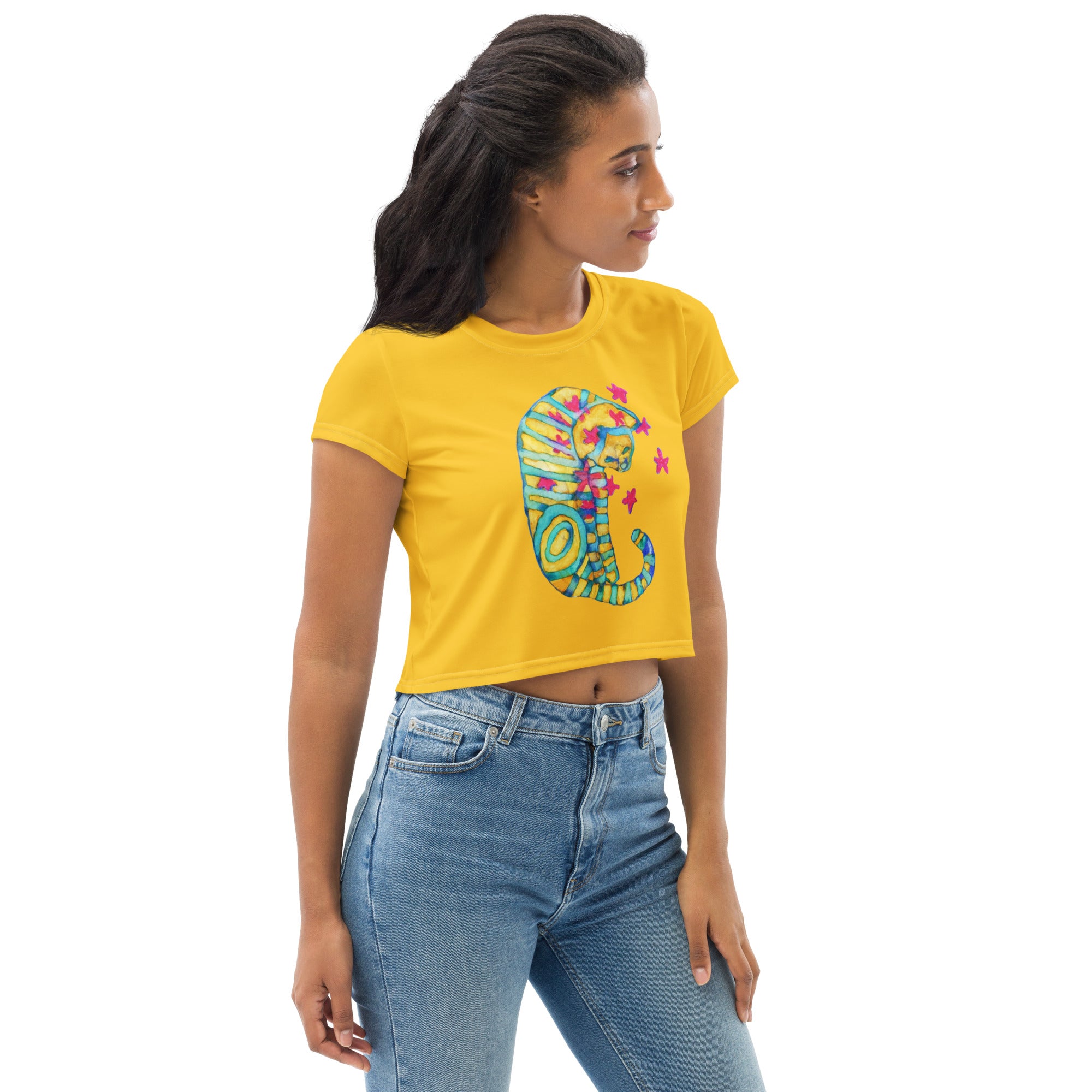 Dreamer Cat Crop T-shirt