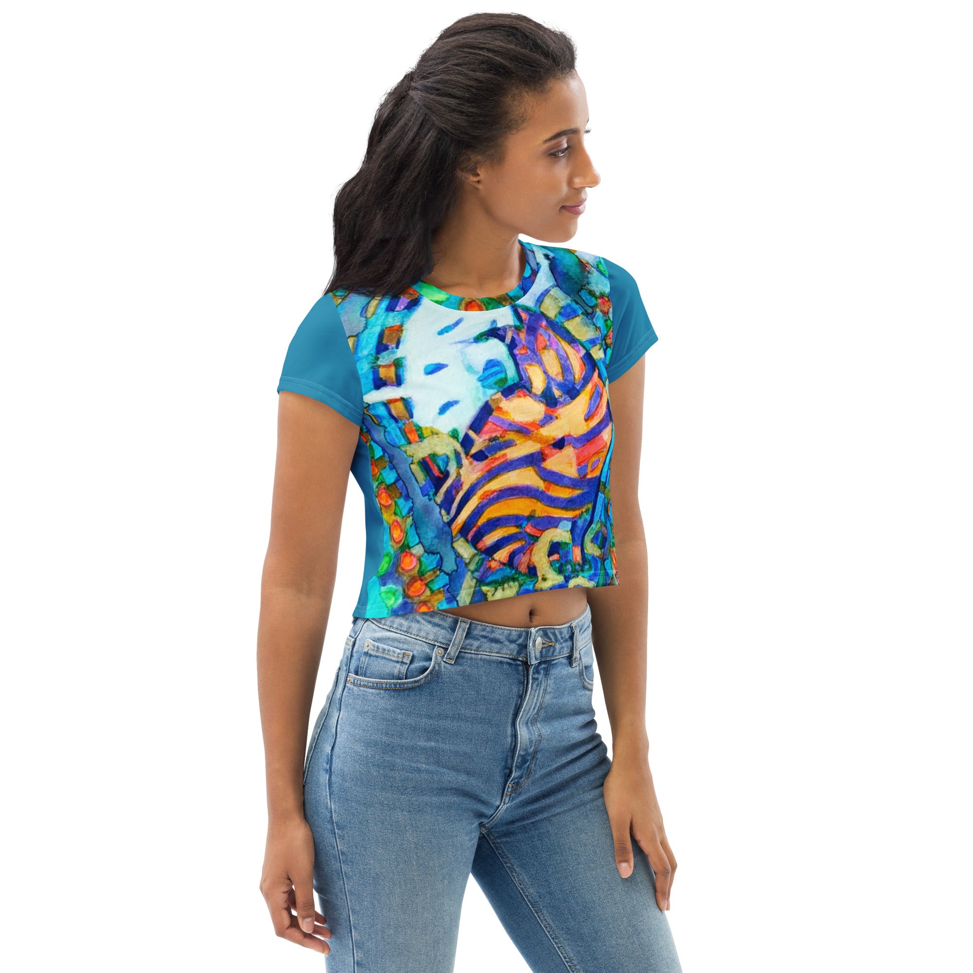 Royal Cat Crop T-shirt