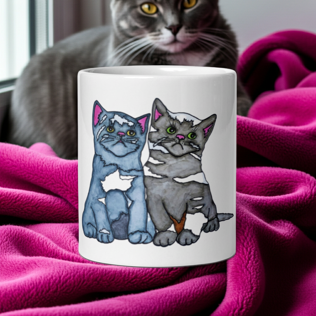 Two Kittens Cat Mug