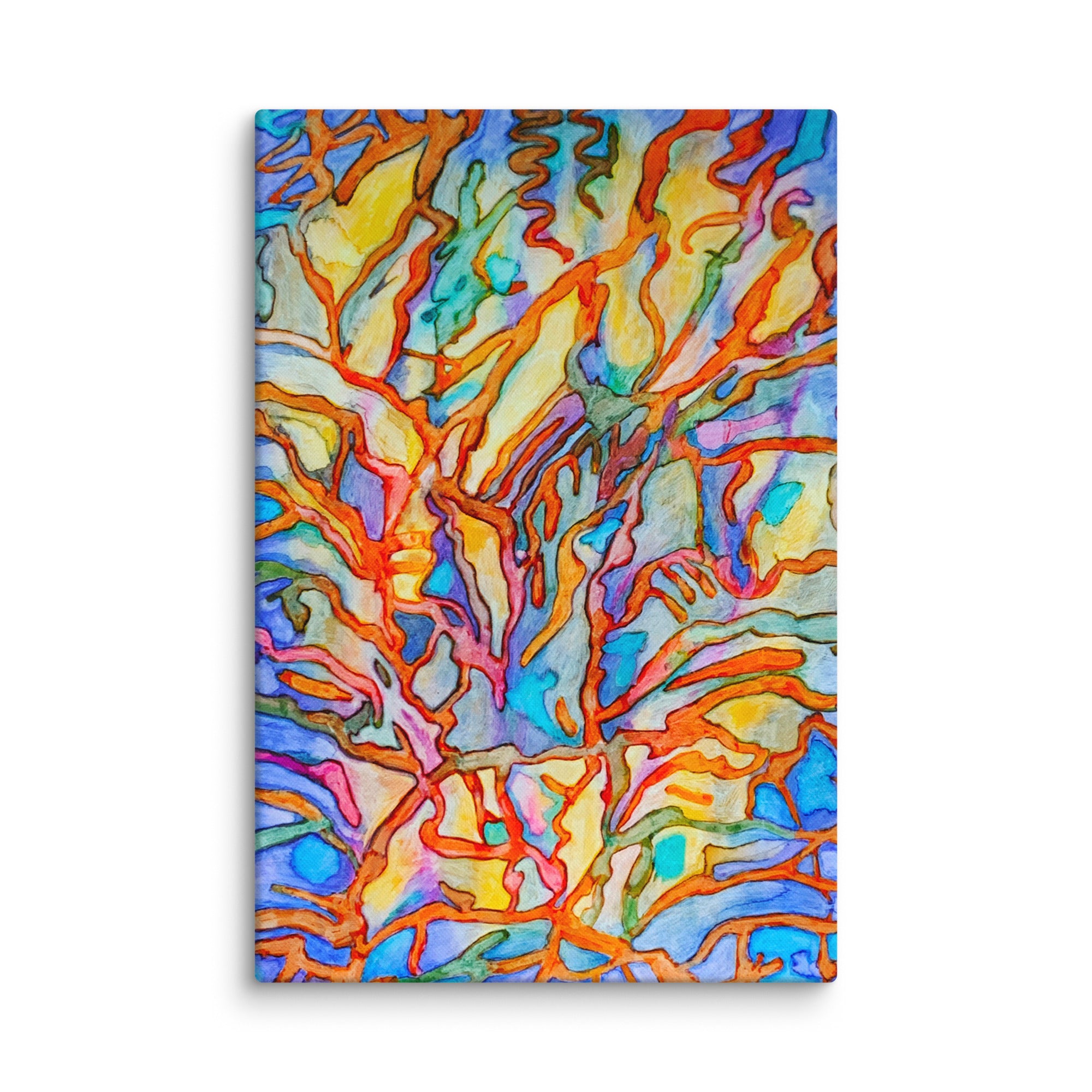 Coral Reef Abstract Large Artwork 40x60