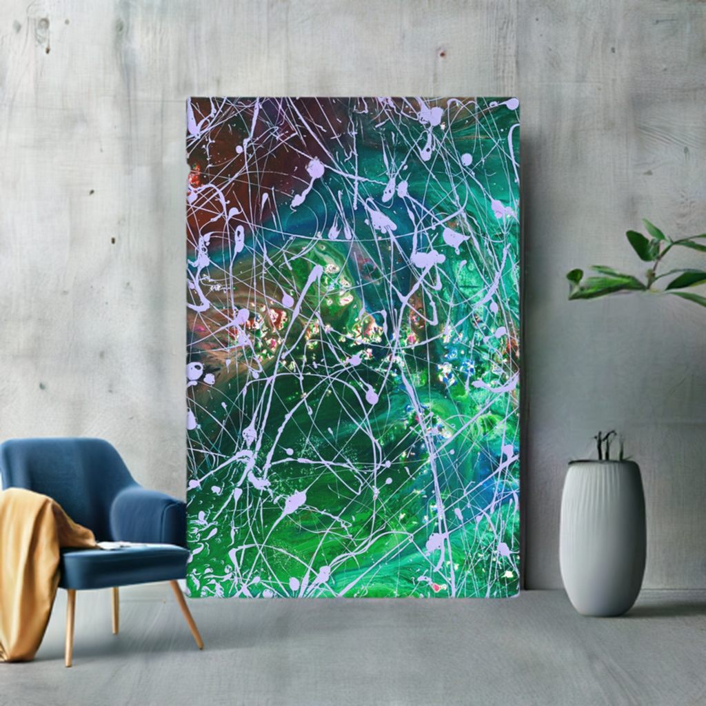 Lost in Thought Abstract Large Artwork Canvas Print 40x60