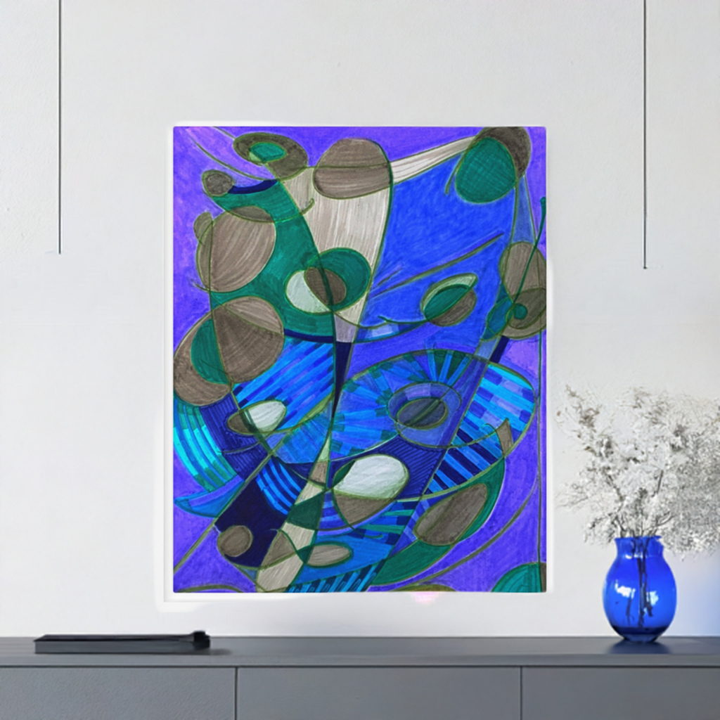 Knot Anymore Abstract Framed canvas print