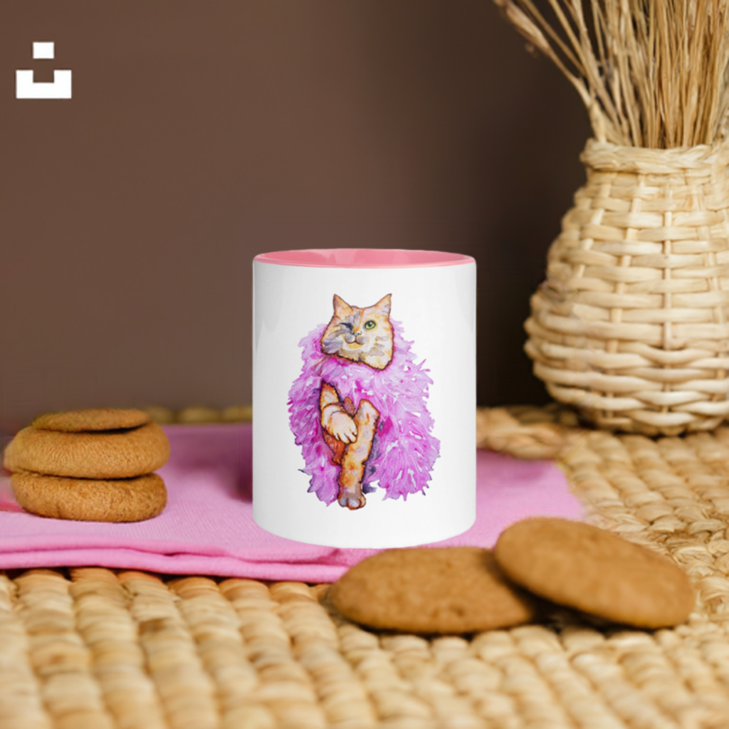 Boa Wink Cat Mug