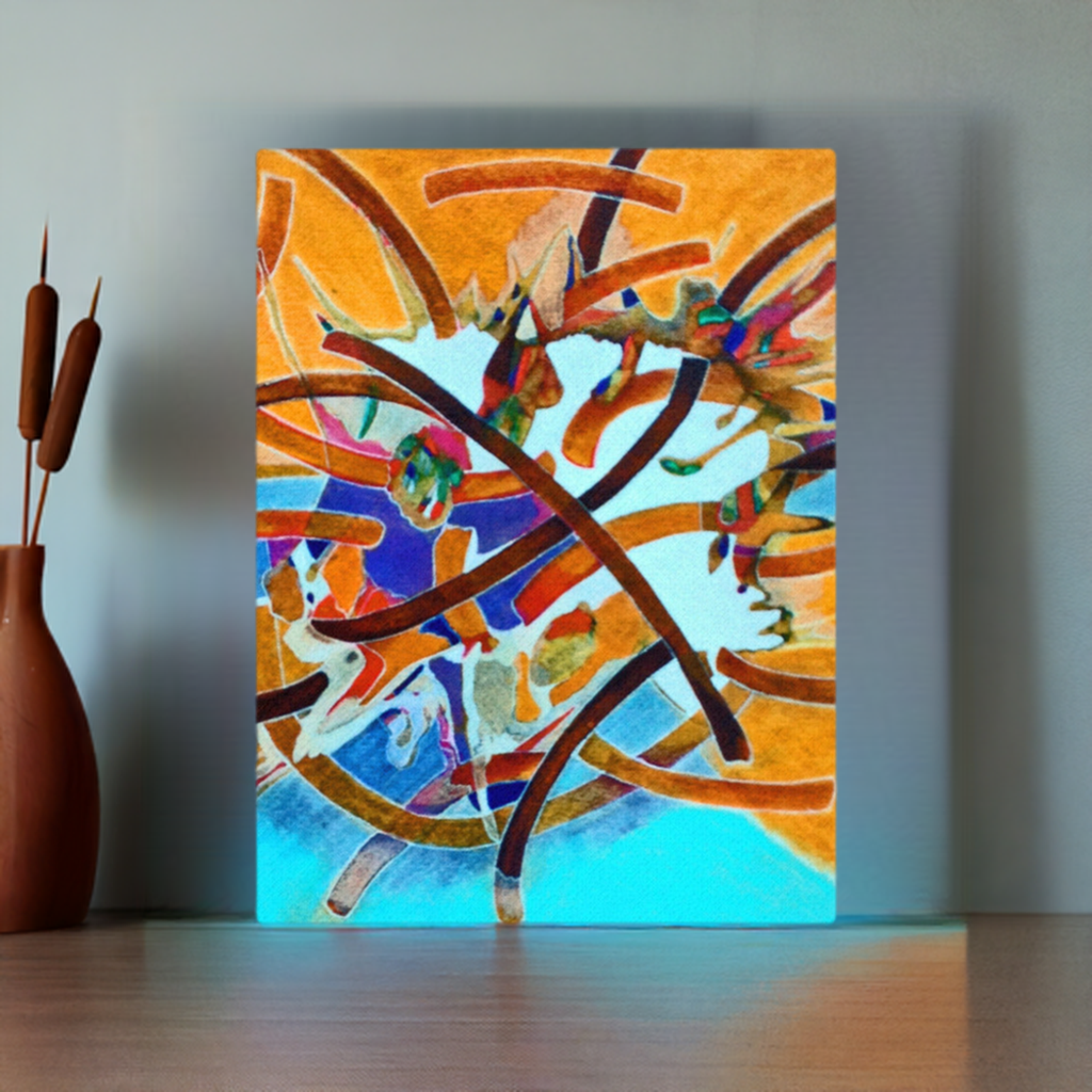 Unexpected Abstract  Canvas Print Unframed