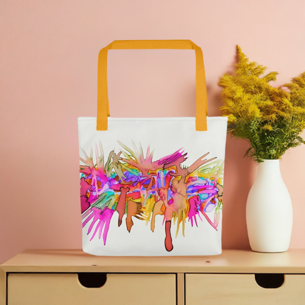 Caterpillar Abstract Tote Bag