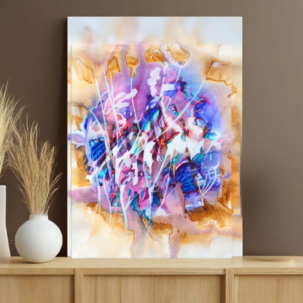Synapse Abstract canvas print unframed