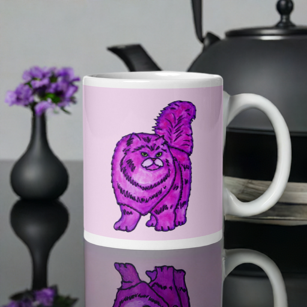 Pink Persian Cat Mug