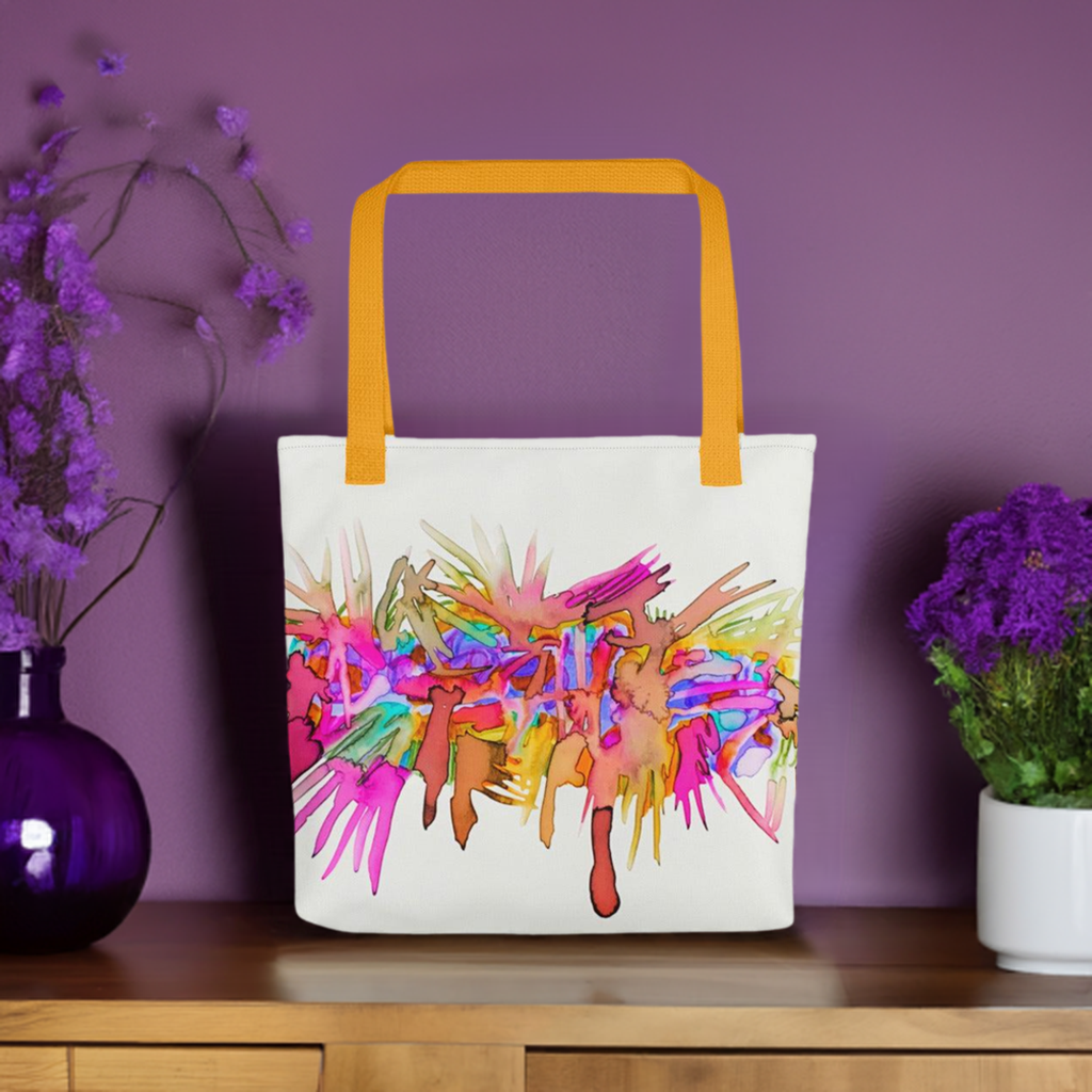 Caterpillar Abstract Tote Bag