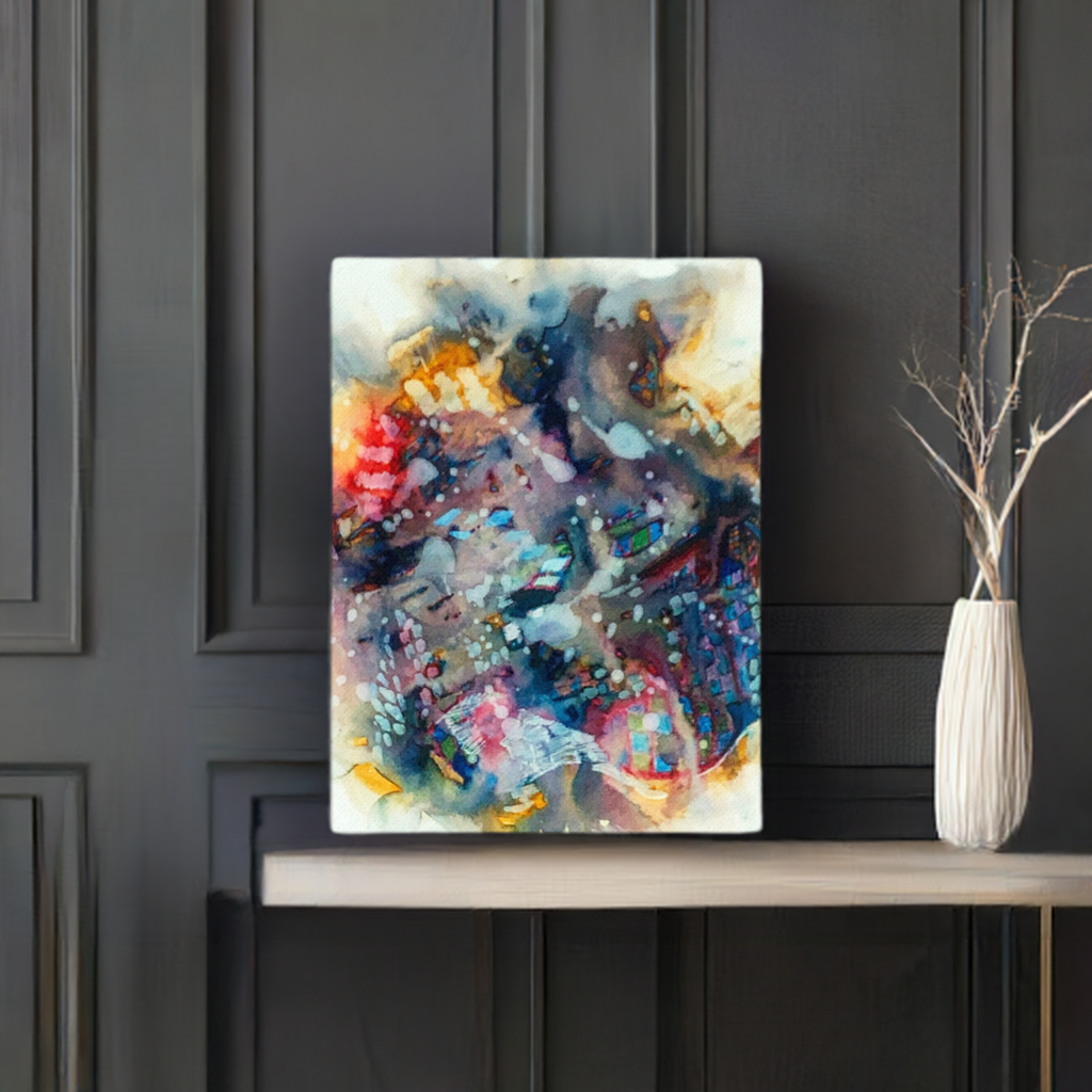 Nightlife Abstract Canvas Print Unframed