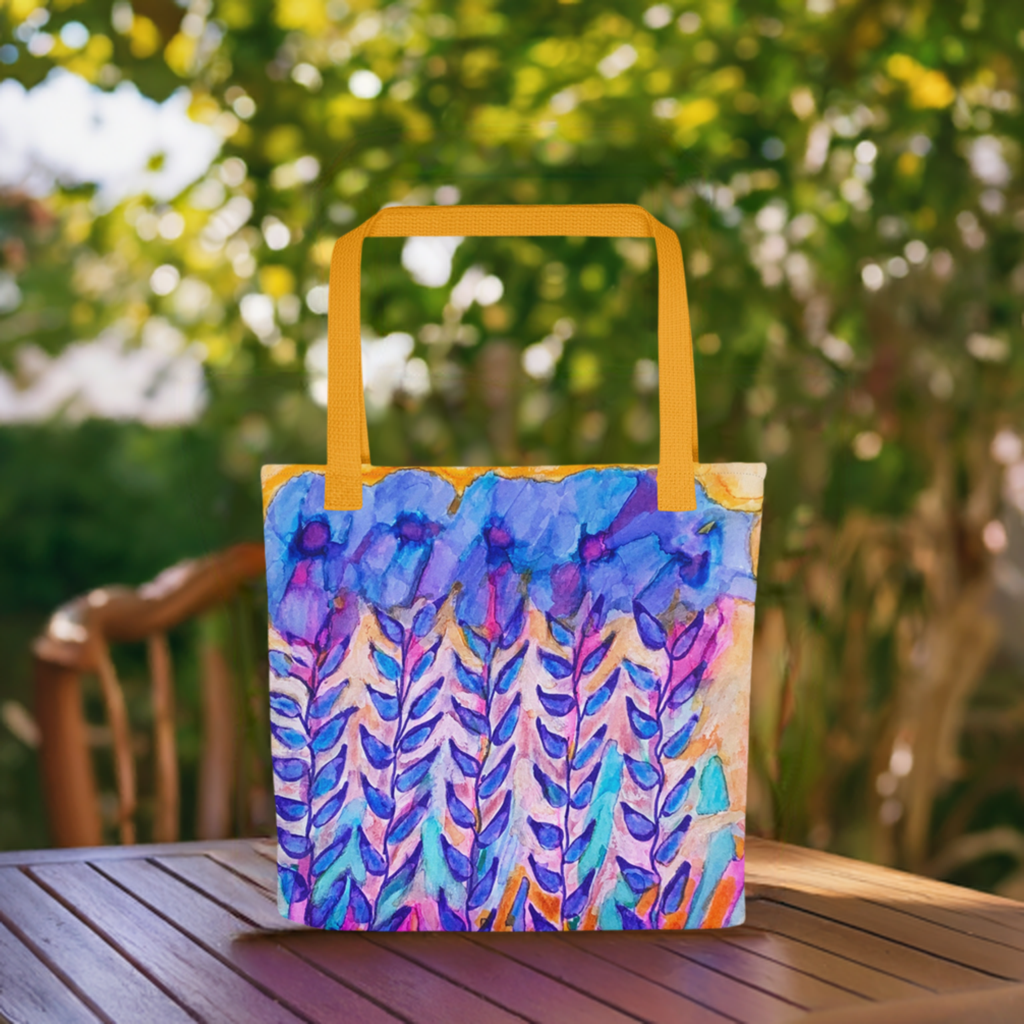 Blue Stems Tote bag