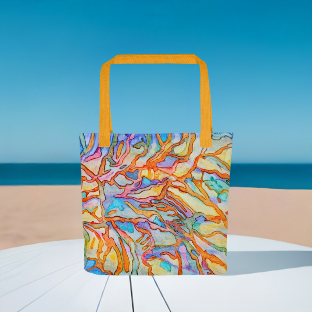 Coral Reef Abstract Tote Bag