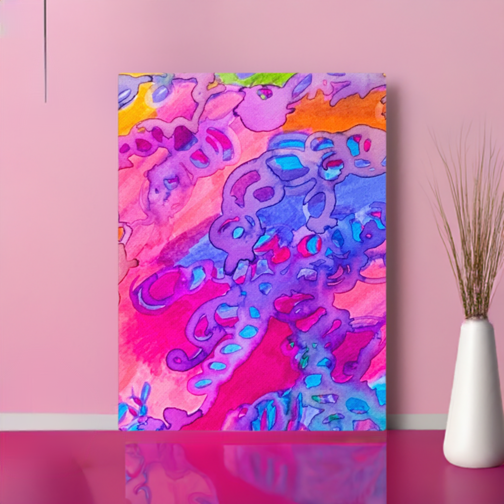 Carried Away Abstract canvas print unframed