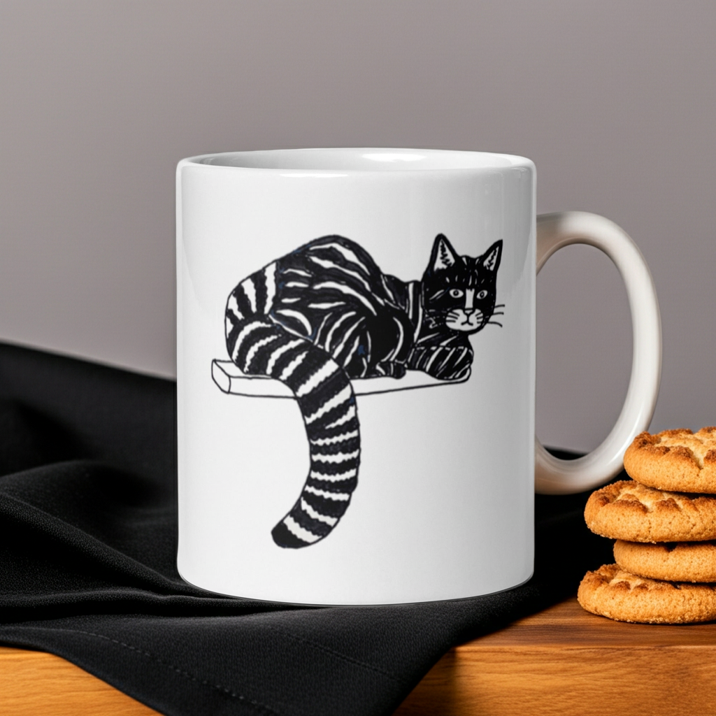 Striped Cat Mug