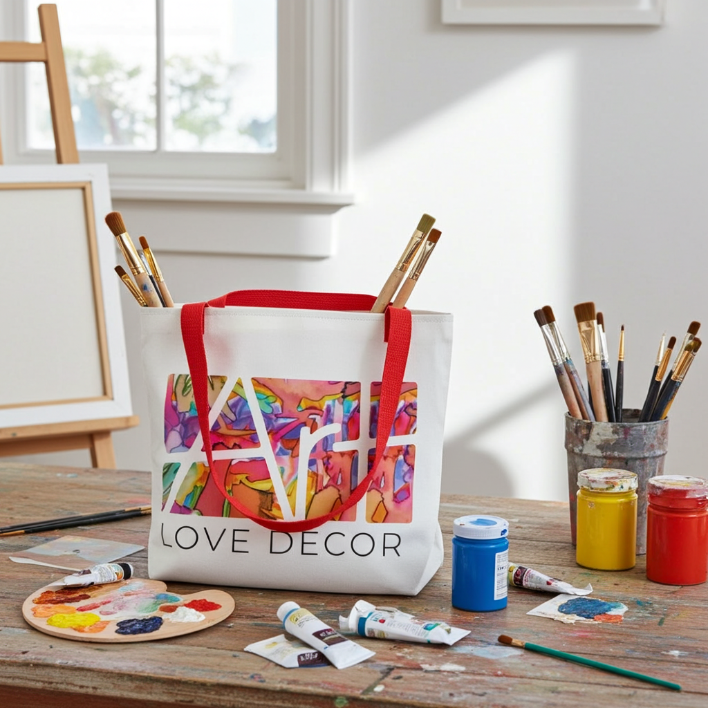 Art Love Decor Tote Bag