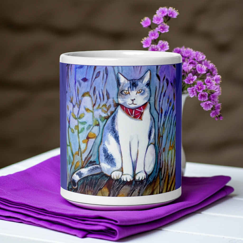 Cat in Scarf Mug